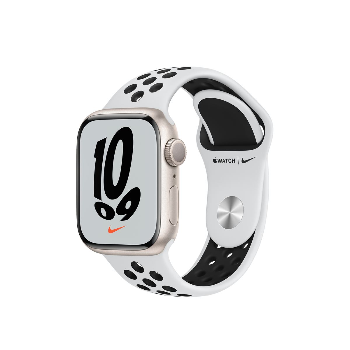 Apple Watch Nike Series 7 GPS, 41mm Starlight Aluminium Case with